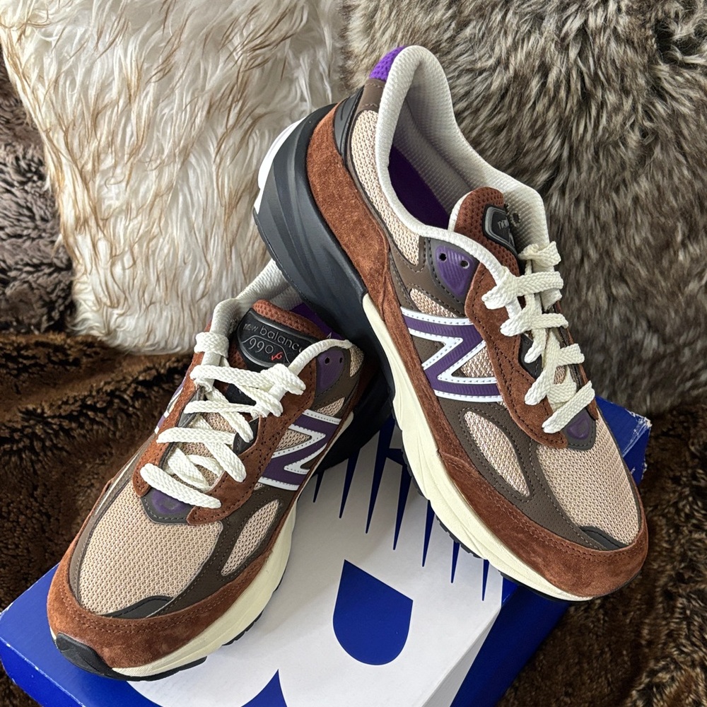 New Balance 990v6 Made in USA Brown / Purple Sneakers Men’s 8 U990OP6